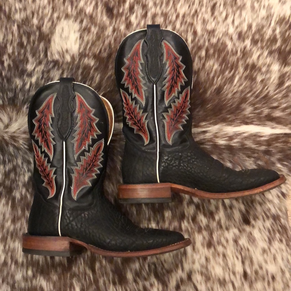 Tony Lama square toe boots